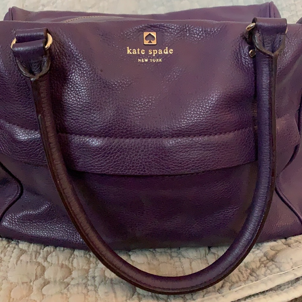 Purple / Eggplant Kate Spade Handbag - Lightly Used!